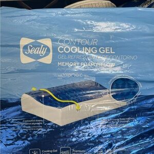 Blue Contour Cooling Gel Memory Foam Pillow opened never used